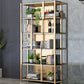Glam Style Shelf Bookcase Open Back 5-Shelf Bookcase for Office and Home Clearhalo 'Bookcases' 'furn' 'furn_bookcases' 'Furniture' 'furniture_bookcases' 'kitchen' 'kitchen_bookcases' 'Living Room Furniture' 'Office Furniture' 1200x1200_a332e7e9-b065-4a53-bf19-7bf18043bf1f