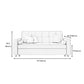 35.43"H Linen/Faux Leather Convertible Sleeper Square Arm Tufted Sofa Clearhalo 'furn' 'furn_sofas' 'Furniture' 'furniture_sofas' 'kitchen' 'kitchen_sofas' 'Living Room Furniture' 'Sofa' 'sofas' 1200x1200_a333a142-333c-437b-bac0-0d541c7a8de4
