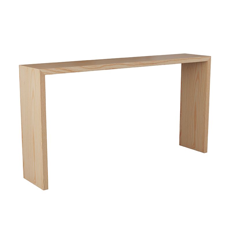 Natuurlijk dennenhoutbistro -tafel met dubbele voetstuk voor thuis