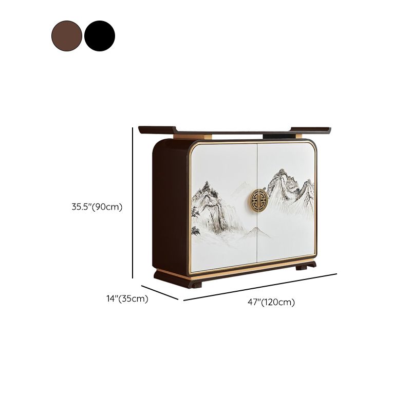 Contemporary 35.43" H Cabinet Wooden Accent Cabinet with Door Clearhalo 'Cabinets & Chests' 'cabinets_chests' 'furn' 'furn_cabinets_chests' 'Furniture' 'Living Room Furniture' 1200x1200_a33655b6-0017-4413-a5d0-3000df5089eb