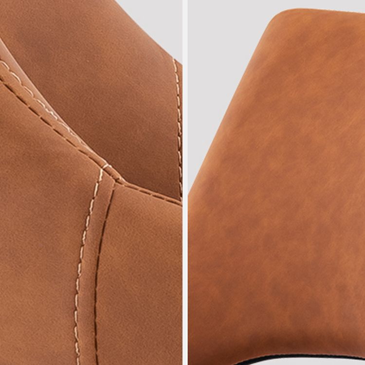 Industrial Metal Dining Room Chairs Armless Leather Dining Chairs for Restaurant Use Clearhalo ' kitchen&dining_furn' 'Dining Chairs' 'Dining Tables & Seating' 'dining_chair' 'furn' 'furn_dining_chair' 'Furniture' 'furniture_dining_chair' 'Kitchen & Dining Furniture' 'kitchen' 1200x1200_a3395597-8655-436e-8065-b9a53b9af140