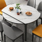 Modern Style Sintered Stone Dining Table Round Table with 4 Legs for Home Use Clearhalo ' dining_table' 'Dining Tables & Seating' 'Dining Tables' 'furn' 'furn_dining_table' 'Furniture' 'furniture_dining_table' 'Kitchen & Dining Furniture' 'kitchen&dining_furn' 'kitchen' 'kitchen_dining_table' 1200x1200_a339797c-e27f-44f6-beff-d39527b70481