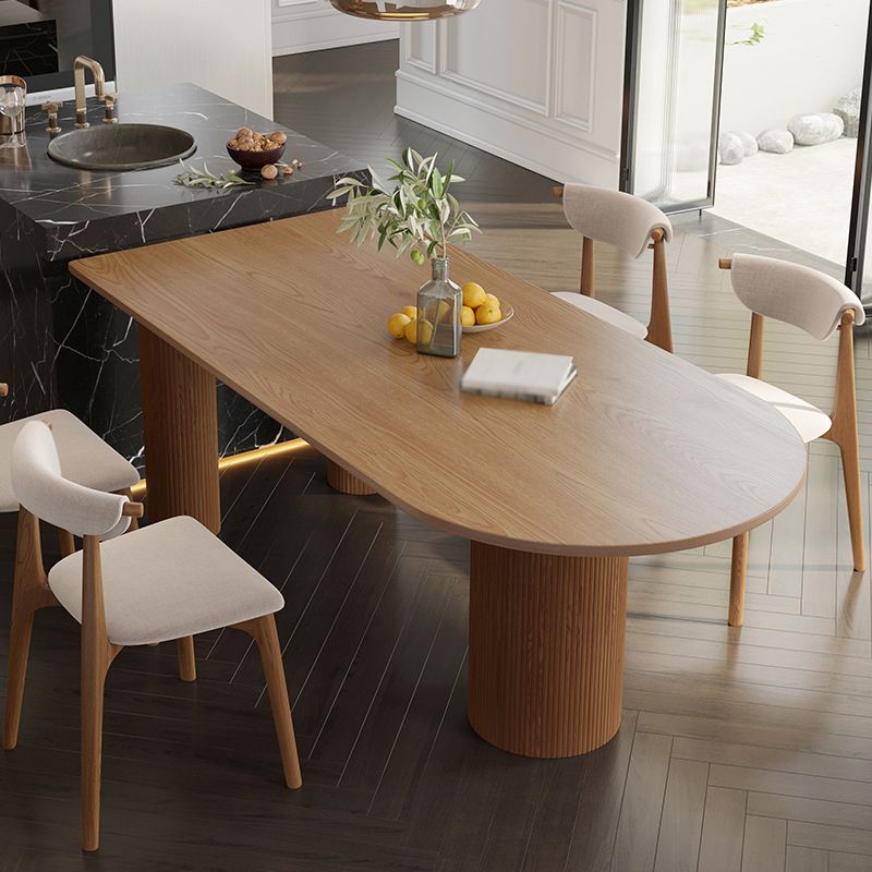 Modern Style Dining Table Solid Wood Dining Table with 3 Legs for Kitchen Clearhalo ' dining_table' 'Dining Tables & Seating' 'Dining Tables' 'furn' 'furn_dining_table' 'Furniture' 'furniture_dining_table' 'Kitchen & Dining Furniture' 'kitchen&dining_furn' 'kitchen' 'kitchen_dining_table' 1200x1200_a33bec02-84e1-471d-8c9c-0bfdc4bd48c1