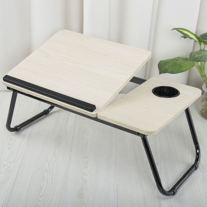 Rectangular Writing Desk Artificial Wood Top Folding Office Desk with Metal Legs Clearhalo 'furn' 'furn_office_desk' 'Furniture' 'Office Desks' 'Office Furniture' 'office_desk' 1200x1200_a33cff5d-20e8-4357-9329-b4e75571ff35