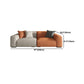 Contemporary Cushions Standard Seating Square Arm Sofa with Pillows