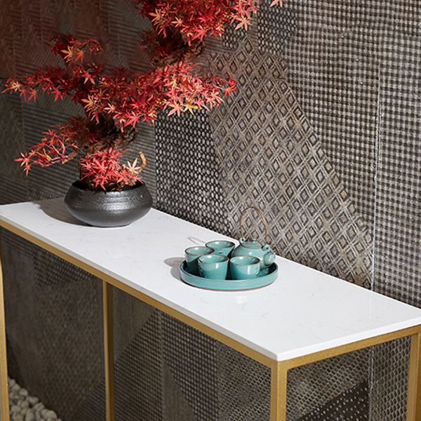 Console alta 31,5 pollici Tabella 1 tavolo accento glam-scaffale per Hall