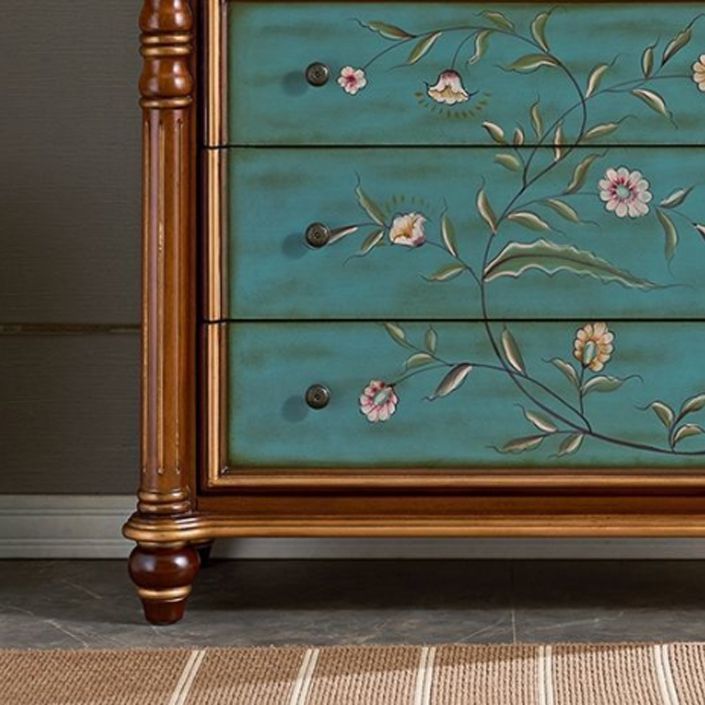 Distressed Wood Accent Chest 32.8" Tall 3 Drawers Side Cabinet Clearhalo 'Cabinets & Chests' 'cabinets_chests' 'furn' 'furn_cabinets_chests' 'Furniture' 'Living Room Furniture' 1200x1200_a33fc788-891e-4458-9e50-55fc502b1b0b