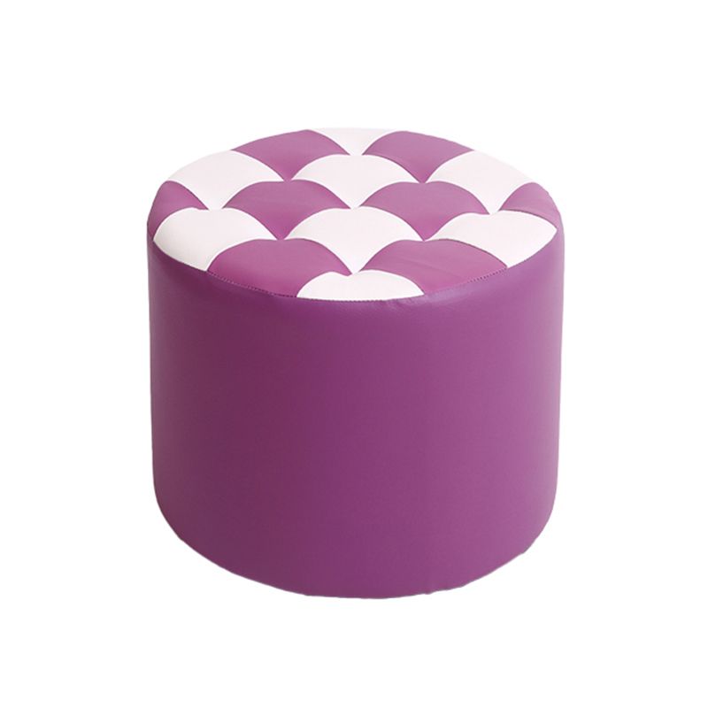 Modern Resistente alla macchia standard Round Control Modello in pelle POUF per salotto