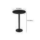 Black Sintered Stone Bar Table Dining Table for Kitchen Living Room Coffee Room Clearhalo 'Bar Furniture' 'Bar Tables' 'bar_tables' 'furn' 'furn_bar_tables' 'Furniture' 'Kitchen & Dining Furniture' 1200x1200_a3414236-ee13-4d29-8b2b-f291c89d6f15