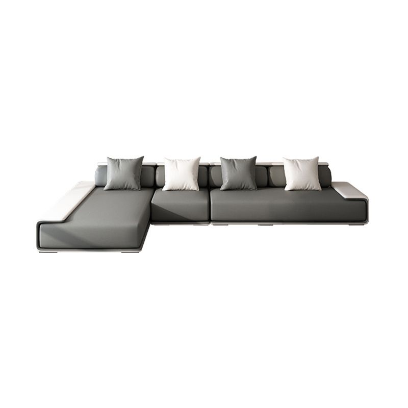 Modern Armless Sectional with Soild Wood Frame for Living Room