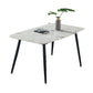 Ensemble de table à manger avec pieds en pierre, rectangle d'intérieur, 1/4/5/7 pièces