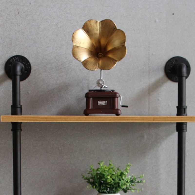 Wall Mounted Bookcase Industrial Metal Floating Shelf for Study Room Clearhalo 'Bookcases' 'furn' 'furn_bookcases' 'Furniture' 'furniture_bookcases' 'kitchen' 'kitchen_bookcases' 'Living Room Furniture' 'Office Furniture' 1200x1200_a3435271-c524-4847-8435-439d40e153c1