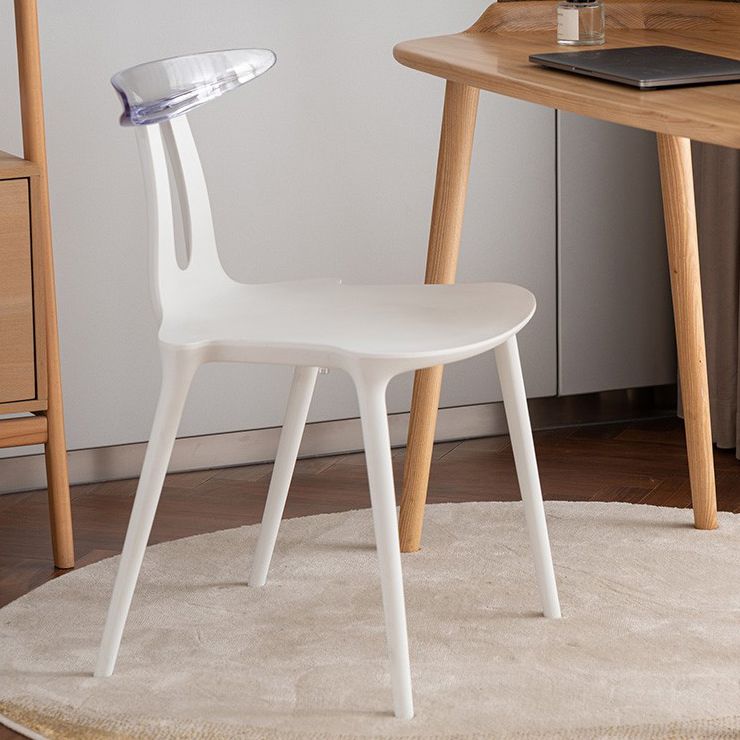Contemporary Style Plastic Armless Dining Chair for Home Use Clearhalo 'Dining Chairs' 'Dining Tables & Seating' 'dining_chair' 'furn' 'furn_dining_chair' 'Furniture' 'Kitchen & Dining Furniture' 1200x1200_a345093b-69c3-4307-b025-3070ae348aa1