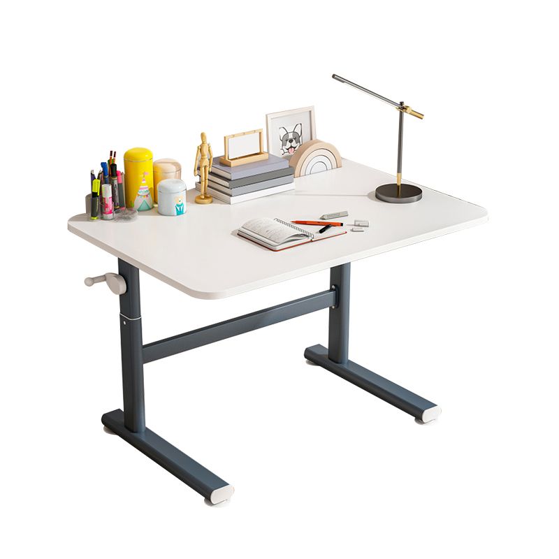 Tavolo da ufficio a forma di rettangolare scrivania in legno in bianco/nero