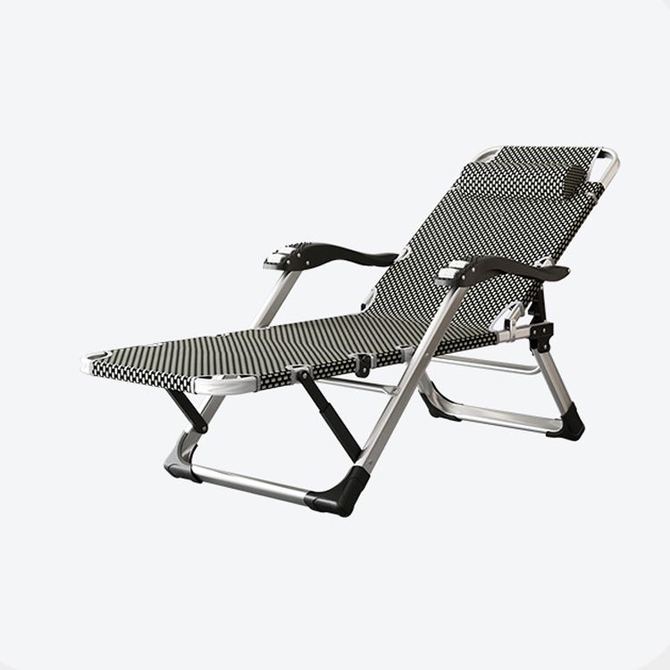 Reclinabile standard contemporaneo con poltrona in metallo argento