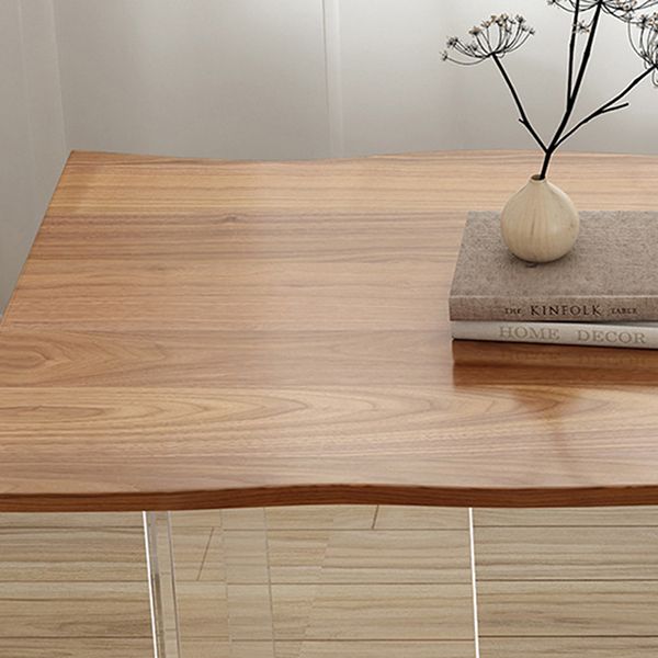 Rectangle Double Pedestal Dining Table Modern Wood Table for Dining Room Clearhalo 'Dining Tables & Seating' 'Dining Tables' 'dining_table' 'furn' 'furn_dining_table' 'Furniture' 'Kitchen & Dining Furniture' 1200x1200_a349fcbe-10ab-406a-825a-f6d08ce0228c