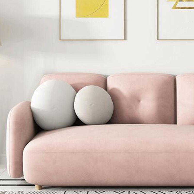 Divano moderno con braccio quadrato e schiena stretta per l'appartamento, 84,65 "