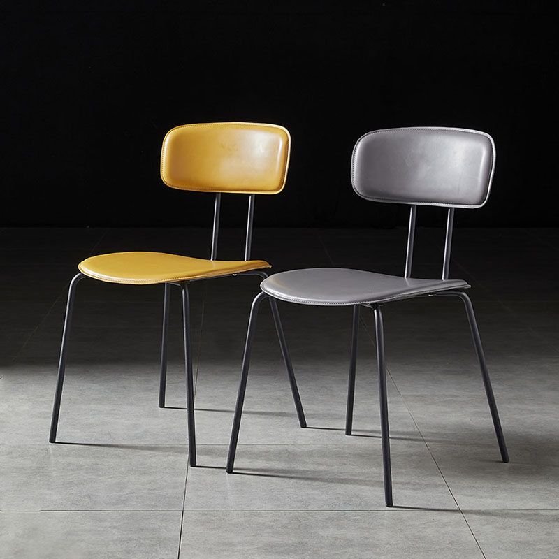 Industrial Design Open Back Dining Side Chairs Armless Dining Side Chairs for Kitchen Clearhalo ' kitchen&dining_furn' 'Dining Chairs' 'Dining Tables & Seating' 'dining_chair' 'Furniture' 'furniture_dining_chair' 'Kitchen & Dining Furniture' 'kitchen' 1200x1200_a34ba1d4-0c11-4a0c-86f2-c10d166cf4fa