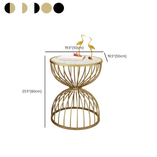 Comodino da comodino per tavolo da accento glam per camera da letto