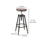 Industrial Footrest Adjustable Height Barstool Brown Pine Home Stool Clearhalo 'Bar Furniture' 'Bar Stools' 'bar_stools' 'furn' 'furn_bar_stools' 'Furniture' 'furniture_bar_stools' 'Kitchen & Dining Furniture' 1200x1200_a34cfc35-b42c-43e4-9fa3-1e1e3427e208