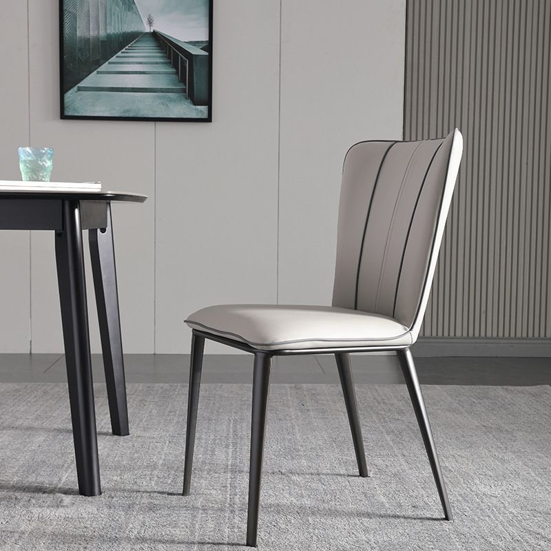 Minimalista 1/2/4/7 pezzi mobili tavolo da pranzo rettangolo di pietra impostata in grigio