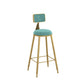 Scandinavian Upholstered Counter Stool Bar-height Bar Stool for Living Room