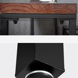 Mesa de altura de la barra industrial Mesa de barra de bistro de madera maciza para uso de patio