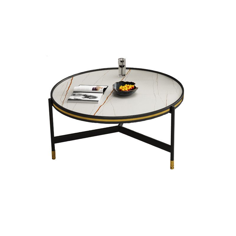 Round Slate 3 Legs Coffee Cocktail Table 2-Piece Coffee Table Set Clearhalo 'Coffee & Accent Tables' 'Coffee Tables' 'coffee_tables' 'furn' 'furn_coffee_tables' 'Furniture' 'Living Room Furniture' 1200x1200_a34e4850-f7b8-48a0-9a0b-8d669efc3641