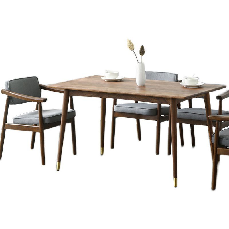 Rectangle Luxury Dining Table Wood Color Fixed Table with Pinewood Solid Wood Clearhalo ' dining_table' 'Dining Tables & Seating' 'Dining Tables' 'furn' 'furn_dining_table' 'Furniture' 'furniture_dining_table' 'Kitchen & Dining Furniture' 'kitchen&dining_furn' 'kitchen' 'kitchen_dining_table' 1200x1200_a34e7180-cf7c-4c4f-89dd-33b3afbd52f9