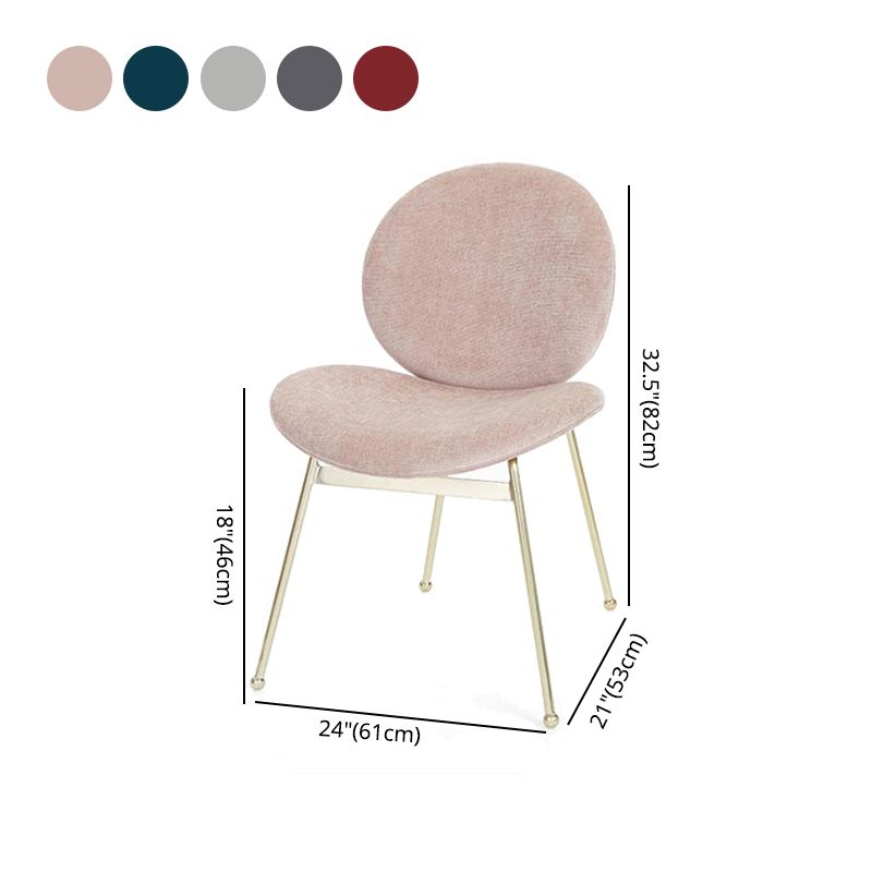 Minimalist Design Linen Fabric Dining Chair Armless Solid Back Chairs for Home Clearhalo ' kitchen&dining_furn' 'Dining Chairs' 'Dining Tables & Seating' 'dining_chair' 'furn' 'furn_dining_chair' 'Furniture' 'furniture_dining_chair' 'Kitchen & Dining Furniture' 'kitchen' 1200x1200_a35080eb-5d1e-410d-8c45-ec800ce98e02