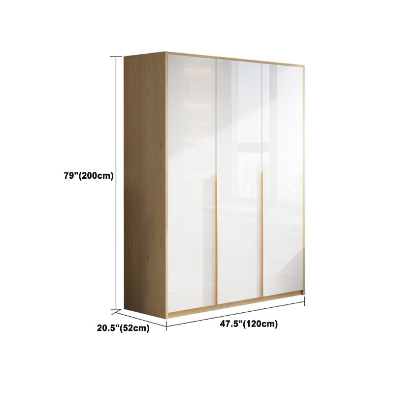 Contemporary Storage Cabinet Engineered Wood Wardrobe Armoire Clearhalo 'Armoires & Wardrobes' 'armoires_wardrobes' 'Bedroom Furniture' 'furn' 'furn_armoires_wardrobes' 'Furniture' 1200x1200_a35218d5-d7fb-4ed2-800a-7c9d9567ba96
