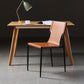 Industrial PU Leather Dining Chairs Solid Back Chair for Home Use