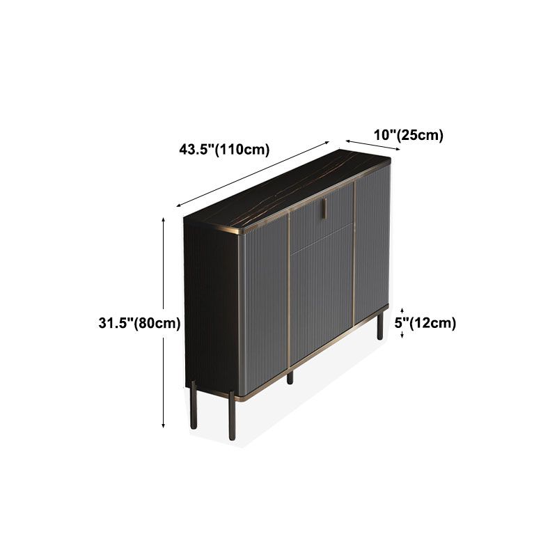 Armoire à buffet de salon en pierre armoire à serveur buffet moderne avec stockage et tiroir