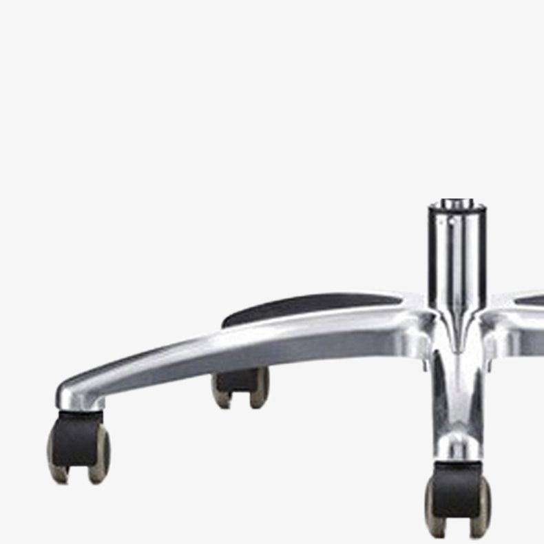 Moderne zwarte bureaustoel vaste armen geen pijnlijke ergonomische bureaustoelstoel