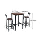 Pine Wood Bar Dining Table Industrial Bar Table with 4 Legs Base for Cafe Milk Tea Shop Clearhalo 'Bar Furniture' 'Bar Tables' 'bar_tables' 'Furniture' 'furniture_bar_tables' 'Kitchen & Dining Furniture' 1200x1200_a357547c-436c-43a7-8d55-e00871605a00