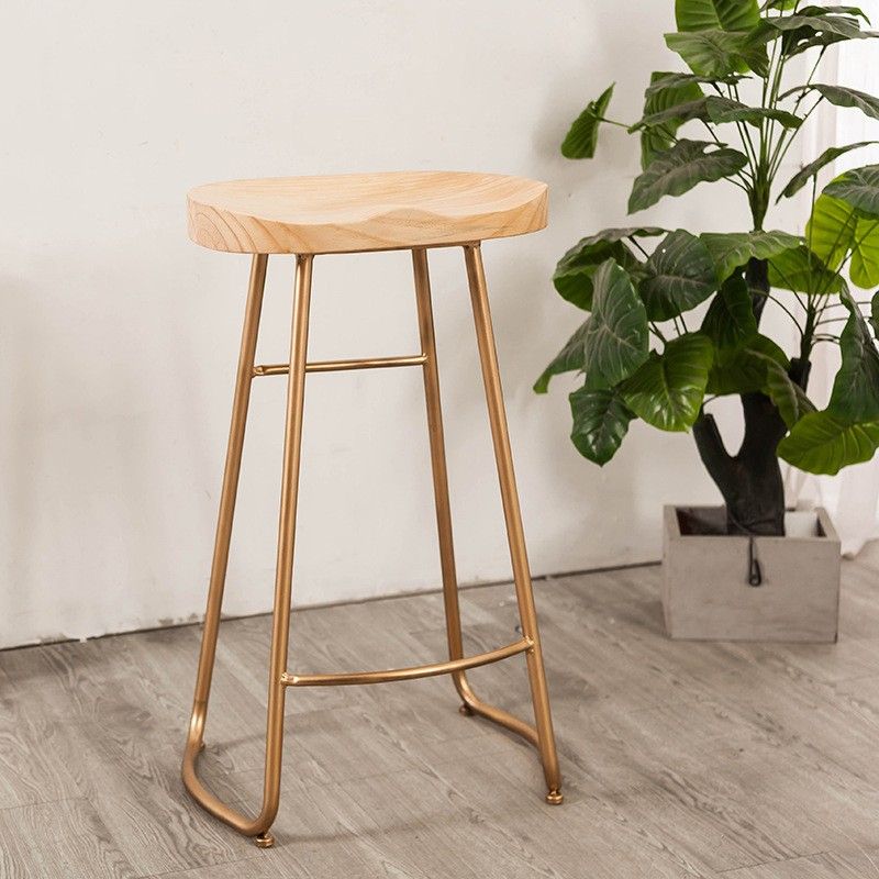 Modern Backless Armless Counter Stool Iron Cafe Bar Stool with Seat and Pedal Clearhalo 'Bar Furniture' 'Bar Stools' 'bar_stools' 'furn' 'furn_bar_stools' 'Furniture' 'Kitchen & Dining Furniture' 1200x1200_a35a0af0-69c8-49e6-afe8-b1c0c7b05cb4