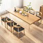 Juego de mesa de comedor acrílico moderno 1/2/5/7 PCS Set de muebles de comedor de madera natural
