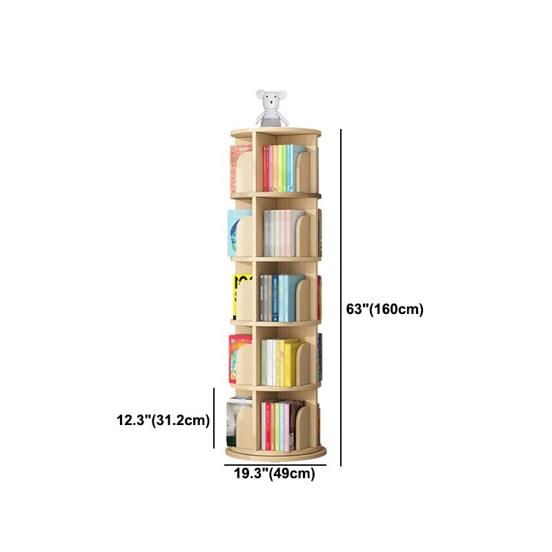 Contemporary Style Bookshelf Natural Solid Wood Bookcase for Home Office Clearhalo 'Bookcases' 'furn' 'furn_bookcases' 'Furniture' 'furniture_bookcases' 'Office Furniture' 1200x1200_a35b9c6f-7b6a-4ebf-bf2e-dfede274c5fc
