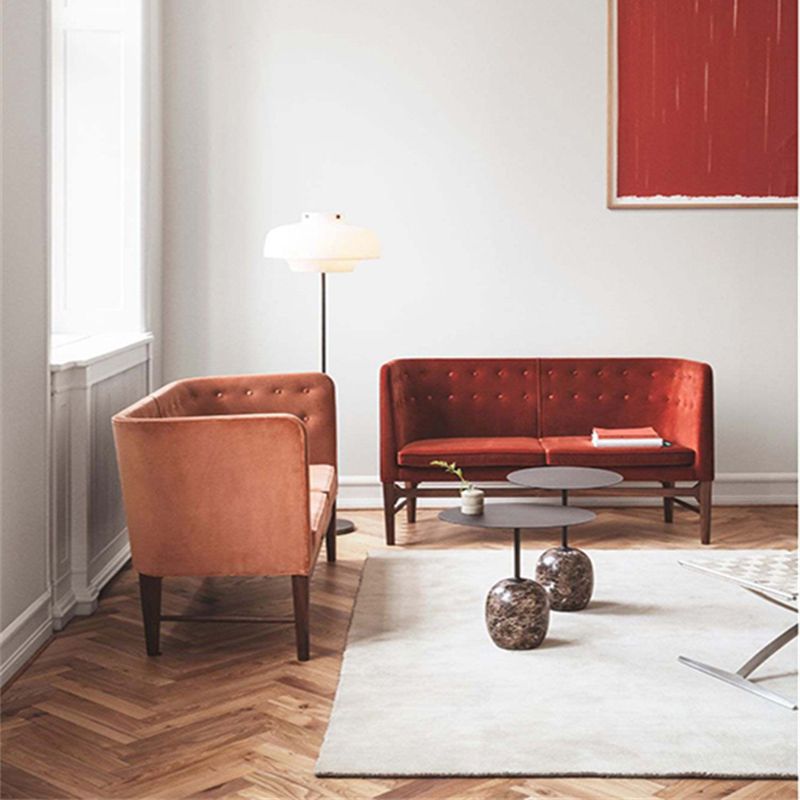 Tavolino moderno in metallo nero/nero tavolino marmo laterale