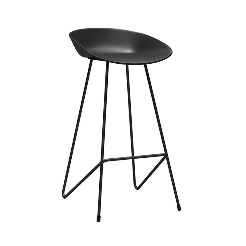 Industrial Style Bar-stool Sled Iron Legs PP Bucket Seat Barstool for Kitchen Bar Clearhalo 'Bar Furniture' 'Bar Stools' 'bar_stools' 'furn' 'furn_bar_stools' 'furniture_bar_stools' 'Kitchen & Dining Furniture' 'kitchen&dining_furn' 'kitchen' 'kitchen_furn' Furniture' 1200x1200_a35bf718-31fd-44e0-af84-03b0d8f937e7