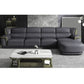 Genuine Leather Sectional Grey Cushion Back Sofa and Chaise for Living Room Clearhalo 'furn' 'furn_sectionals' 'Furniture' 'furniture_sectionals' 'Living Room Furniture' 'Sectionals' 1200x1200_a35cb8eb-f4b7-47b6-b0f5-dd57f122af94