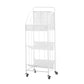 3-Shelf Metal Etagere Bookcase Contemporary Book Shelf,39''H x 11''W Clearhalo 'Bookcases' 'furn' 'furn_bookcases' 'Furniture' 'furniture_bookcases' 'kitchen' 'kitchen_bookcases' 'Living Room Furniture' 'Office Furniture' 1200x1200_a35e0635-6542-46d9-aef1-81c020b698bf