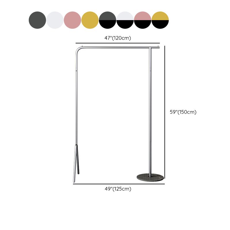 Contemporary Plain Clothes Hanger Free Standing Metal Coat Rack Clearhalo 'Entry & Mudroom Furniture' 'furn' 'furn_hall_tree_coat_racks' 'Furniture' 'Hall Trees & Coat Racks' 'hall_tree_coat_racks' 1200x1200_a35e165c-42e7-42bf-b255-2e1ef3d64089