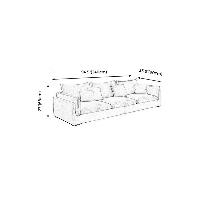 固定リビングルーム枕トップアーム標準ライトグレーシート