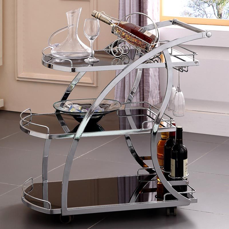 32.68" High Modern Prep Table Rolling Metal Prep Table for Home Clearhalo 'furn' 'furn_kitchen_islands_carts' 'Furniture' 'Kitchen & Dining Furniture' 'Kitchen Islands & Carts' 'kitchen_islands_carts' 1200x1200_a3653f1d-ecd5-488a-8b8f-ac497b27d4ca