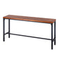 Recangle industriel Table de table en bois massif en bois massif 1/7/9 Pièces Table de comptoir avec selles