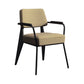 Glam Style Metal Arm Chair Open Back Dining Side Chair with Upholstered (Set of 3) Clearhalo 'Dining Chairs' 'Dining Tables & Seating' 'dining_chair' 'Furniture' 'furniture_dining_chair' 'Kitchen & Dining Furniture' 1200x1200_a3664423-3058-4c81-9830-0c09eccc2ebf
