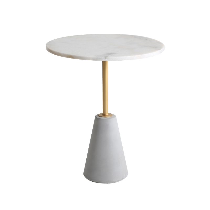 Tavolo da fine della finitura antica piedistallo, tavolo laterale lucido