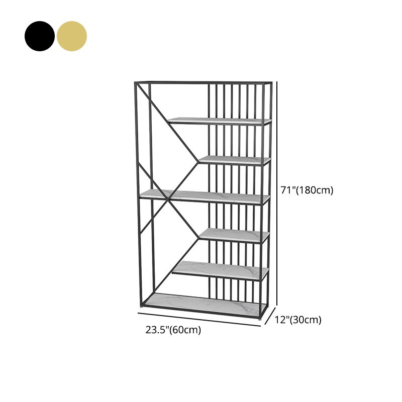 Glam Style Open Bookshelf Etagere Shelf Bookcase for Home Office Clearhalo 'Bookcases' 'furn' 'furn_bookcases' 'Furniture' 'furniture_bookcases' 'Office Furniture' 1200x1200_a367cae0-386f-44d5-bb33-14a6c9e4aa1c