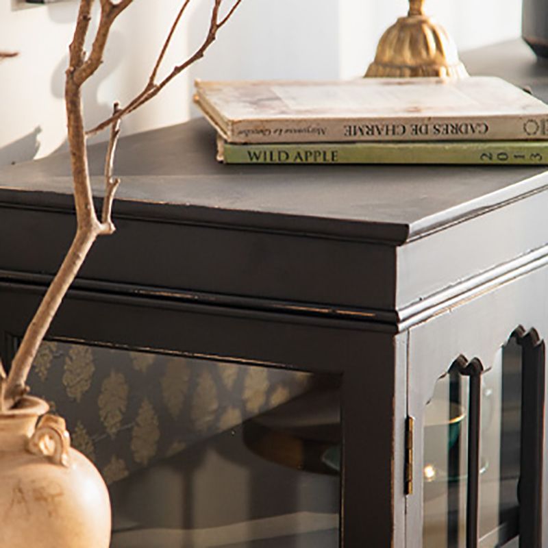 Tradizionale curiosità in legno porte di vetro a buffet per camera da letto